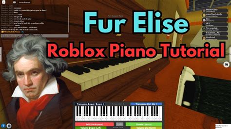 fur elise roblox piano sheet easy